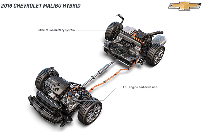 2016 Chevrolet Malibu Hybrid Lithium-Ion Battery System, 1.8L En