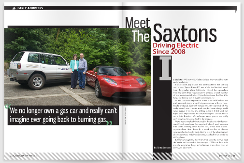Meet the Saxtons: driving electric vehicles since 2008