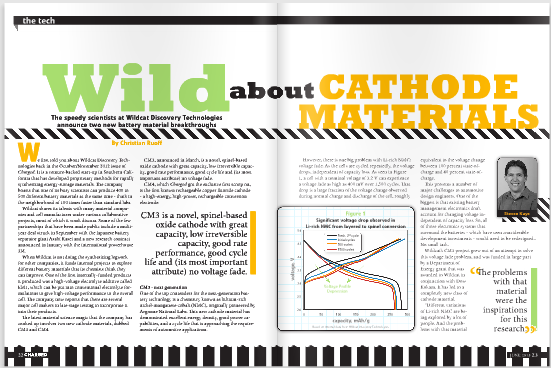 Wildcat Discovery Technologies’ new cathode materials
