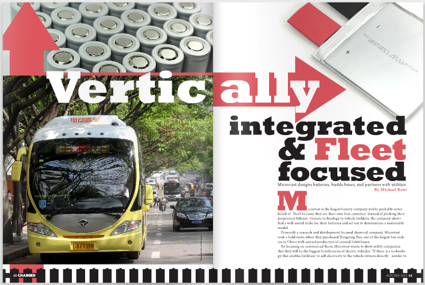Microvast designs batteries, builds buses, and partners with utilities