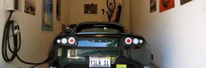 Tesla Roadster charging
