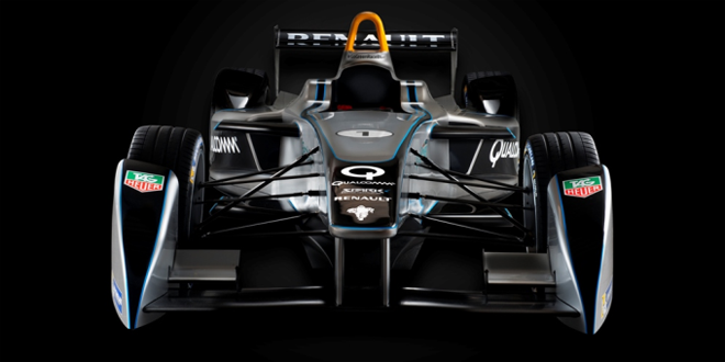 Formula E race car unveiled in Frankfurt