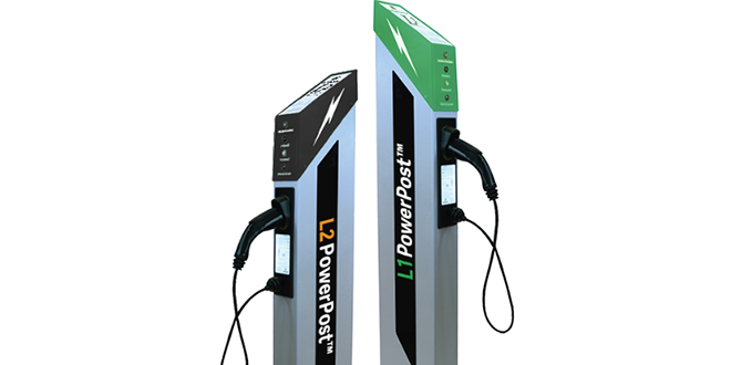 Telefonix L2 PowerPost charging station uses low current for efficiency and lower cost