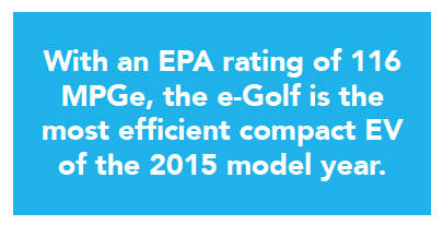 2015 VW e-Golf