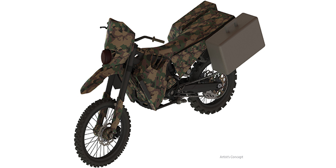 Logos wins DARPA funding for SilentHawk hybrid military motorcycle