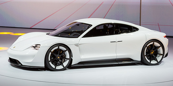 Porsche shows electric Mission E concept in Frankfurt