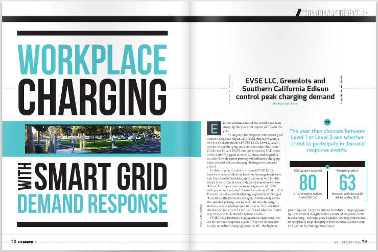 SoCal Edison deploys workplace charging with smart grid demand response