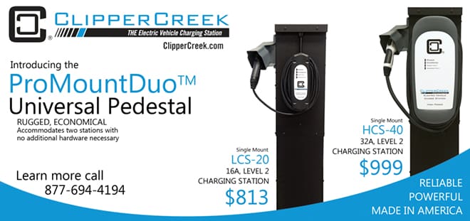 ClipperCreek ProMountDuo Universal Pedestal