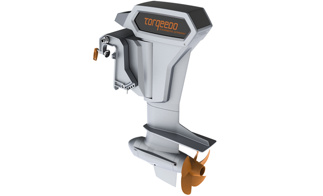 Torqeedo’s 20 hp equivalent electric outboard motor