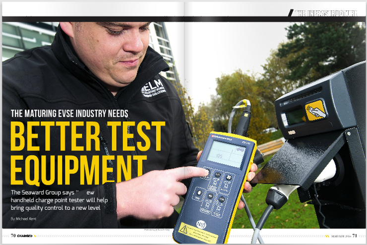 Seaward’s new handheld charge point tester will help bring quality control to a new level