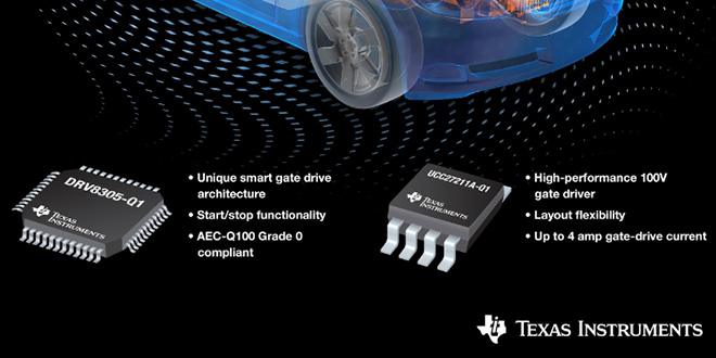 Texas Instruments launches new motor drivers for performance powertrains