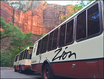 Zion National Park Propane Shuttle Bus