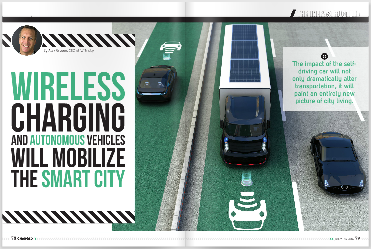 Wireless charging, autonomous vehicles and smart city