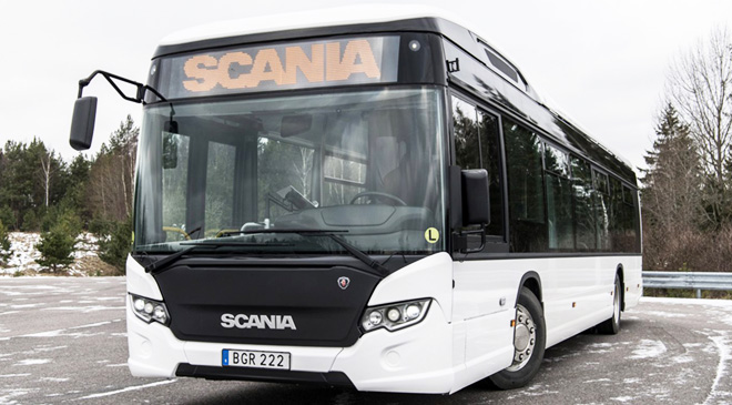 Scania starts trials of battery-electric buses