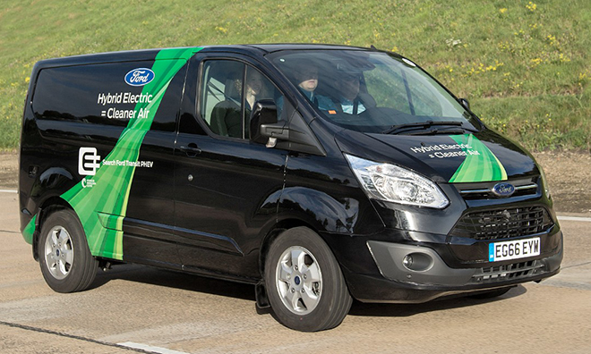 New plug-in Ford Transit van debuts in UK