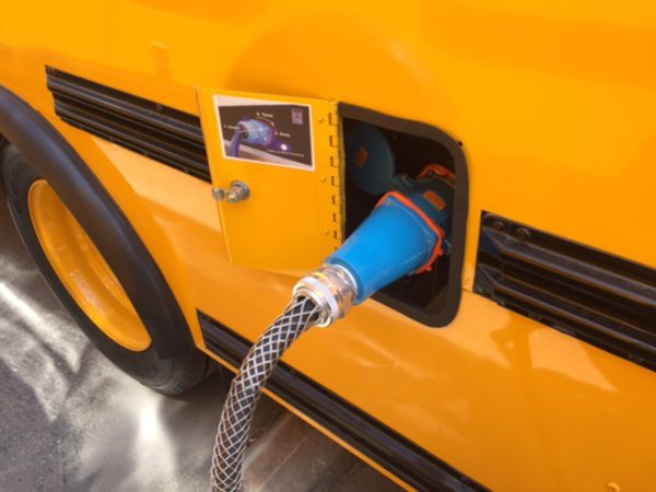 Charged EVs | Two electric school buses, powered by Motiv Power Systems ...