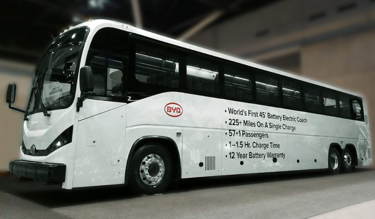 BYD 45 ft. coach bus