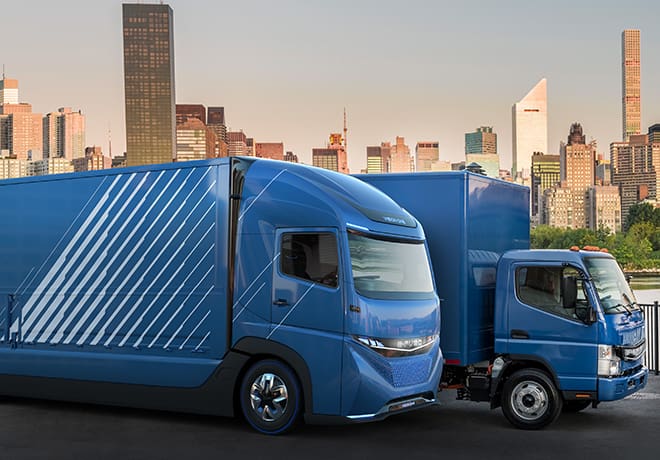 Daimler Trucks präsentiert E-FUSO und vollelektrischen schweren Lkw Vision One