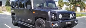 Green4U Technologies displays two electric SUVs