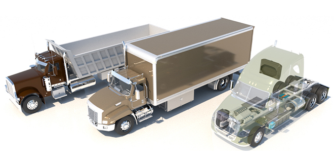 Efficient Drivetrains’ PowerDrive 8000 electrification kit for Class 8 trucks