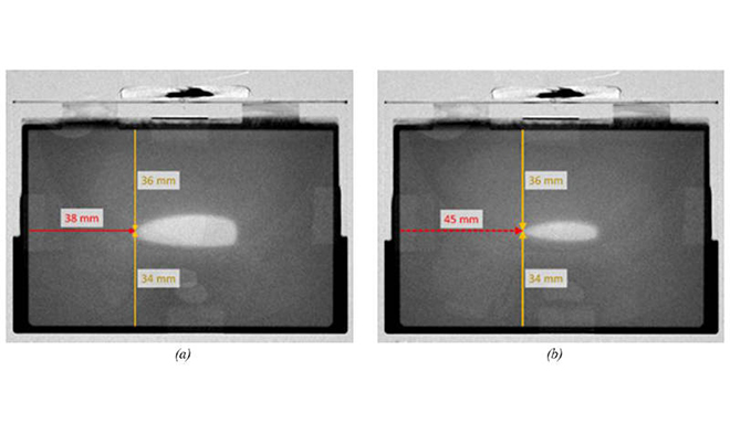 Neutron imaging improves battery filling process