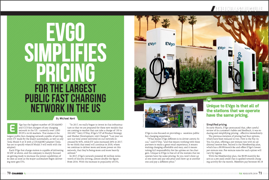 EVgo simplifies pricing for the largest public fast charging network in the US