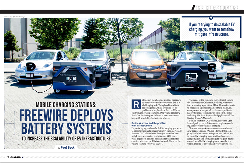 FreeWire deploys battery systems to increase the scalability of EV infrastructure