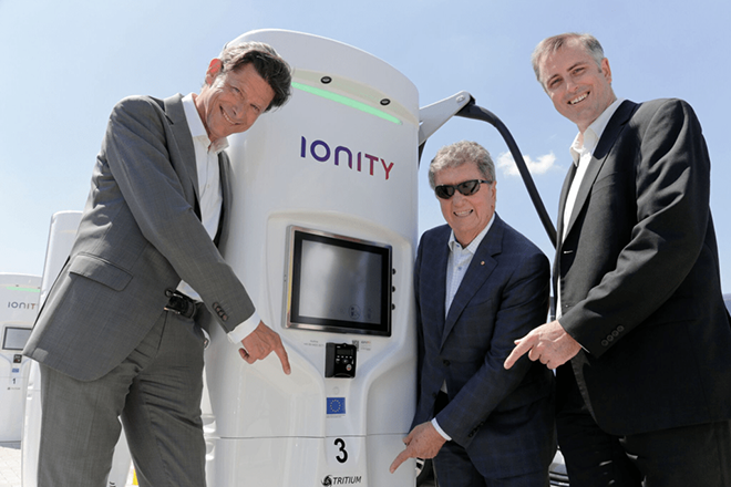 Tritium signs deal with IONITY for 100 high-power charging sites across Europe