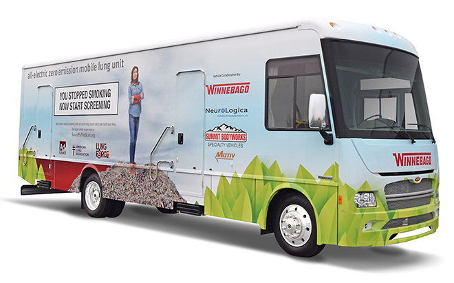 Winnebago and Motiv Power Systems team up to develop electric mobile healthcare vehicle