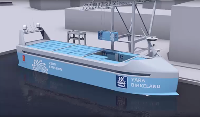 Maritime tech firm Kongsberg partners with battery maker Leclanché to build autonomous hybrid ships