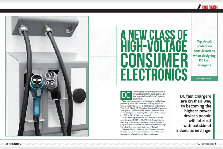 Littelfuse Top circuit protection considerations for DC fast chargers, a new class of high-voltage consumer electronics