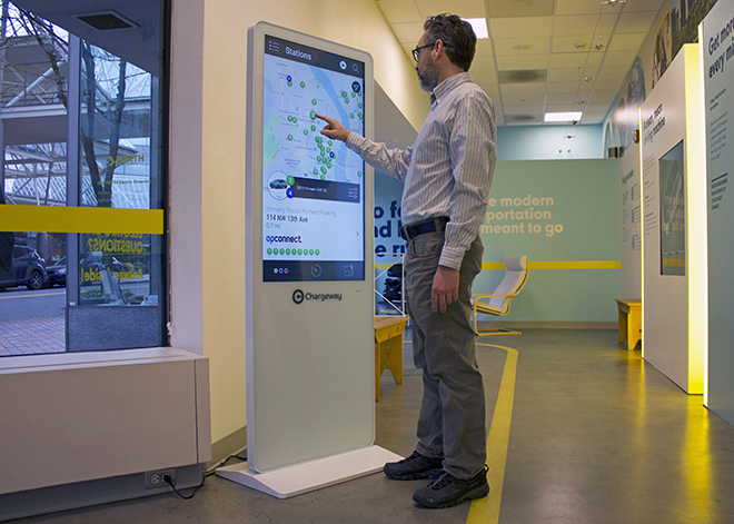 Startup Chargeway launches kiosks to showcase EV charging options