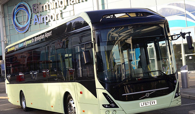 ABB and Volvo to deploy six electric buses at UK’s Birmingham Airport