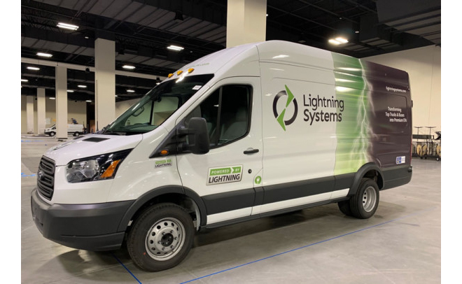 Lightning Systems introduces new Ford Transit powertrain with 20% more range than predecessor