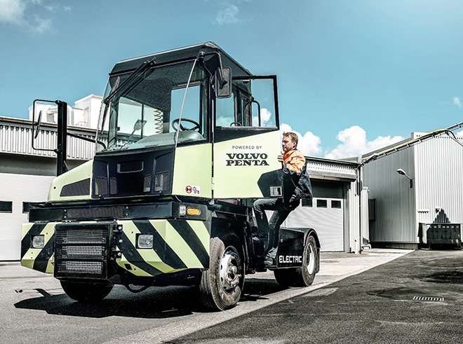 Volvo Penta showcases electric terminal tractor