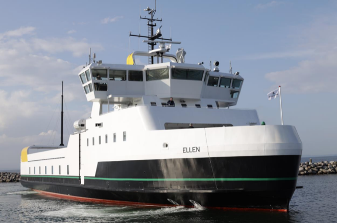 E-ferry Ellen takes maiden voyage