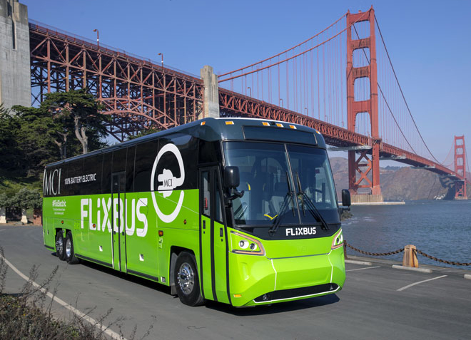 FlixBus and MCI test long-range electric coach
