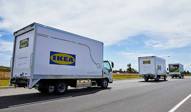IKEA deploys electric delivery truck from SEA Electric