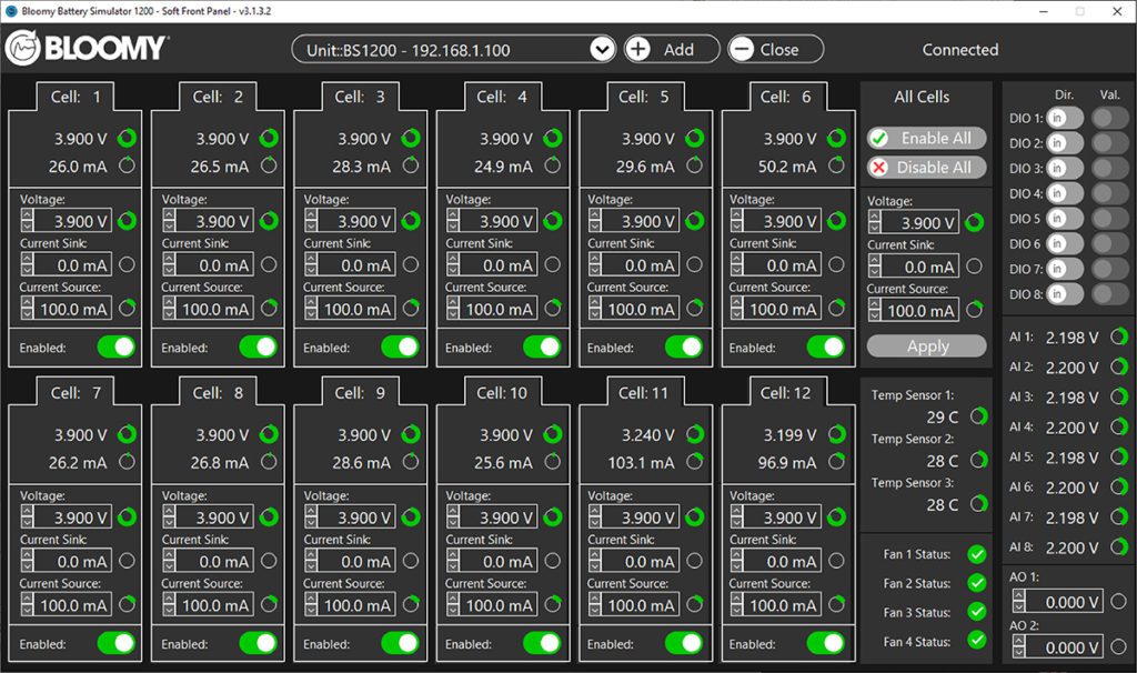 Bloomy releases Battery Simulator 1200 software update for BMS testing