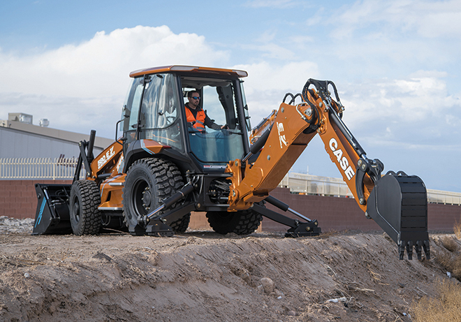 Case’s electric backhoe has performance equivalent to a diesel at 10% of the operating cost