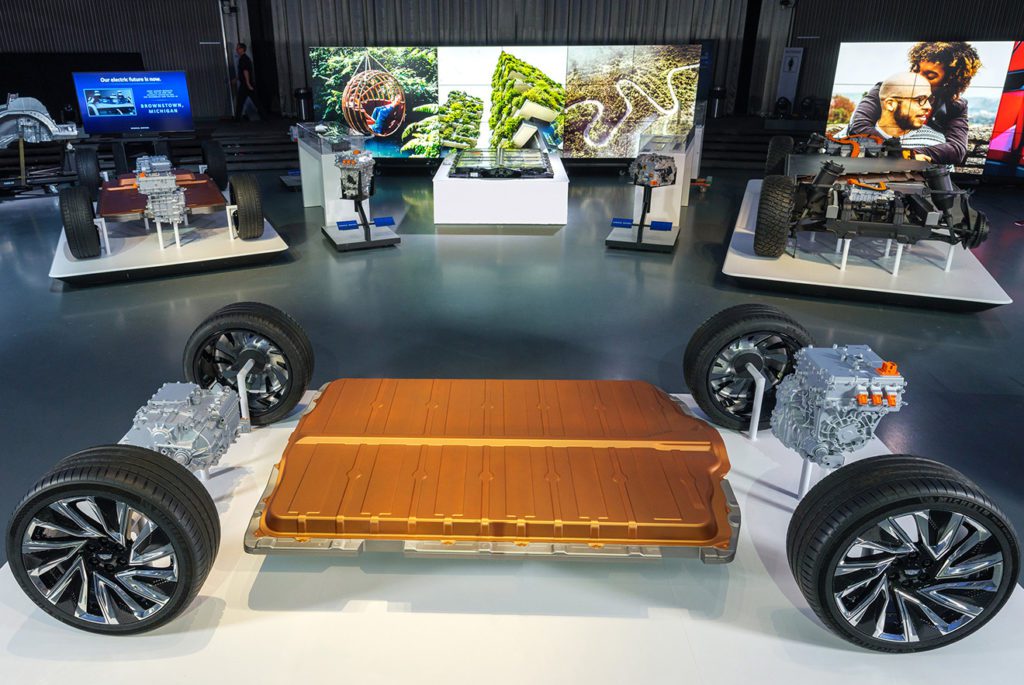 GM shows 12 future EVs, new Ultium battery system