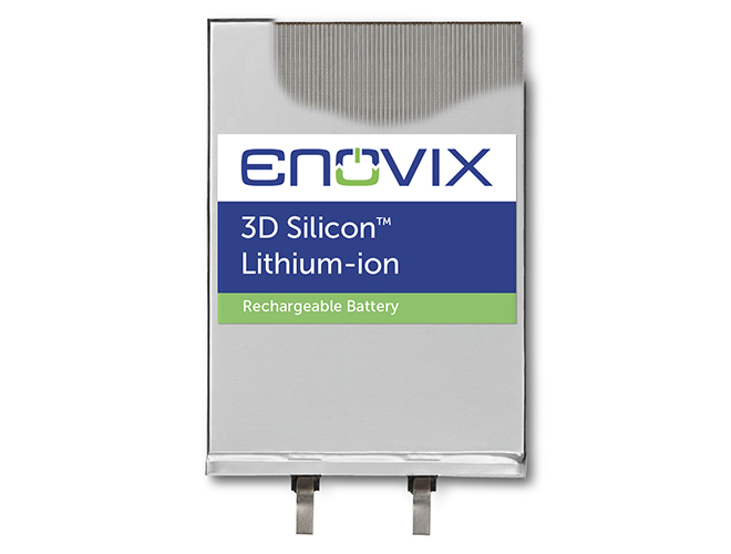 Enovix secures $45 million to commercialize 3D Silicon Lithium-ion Battery