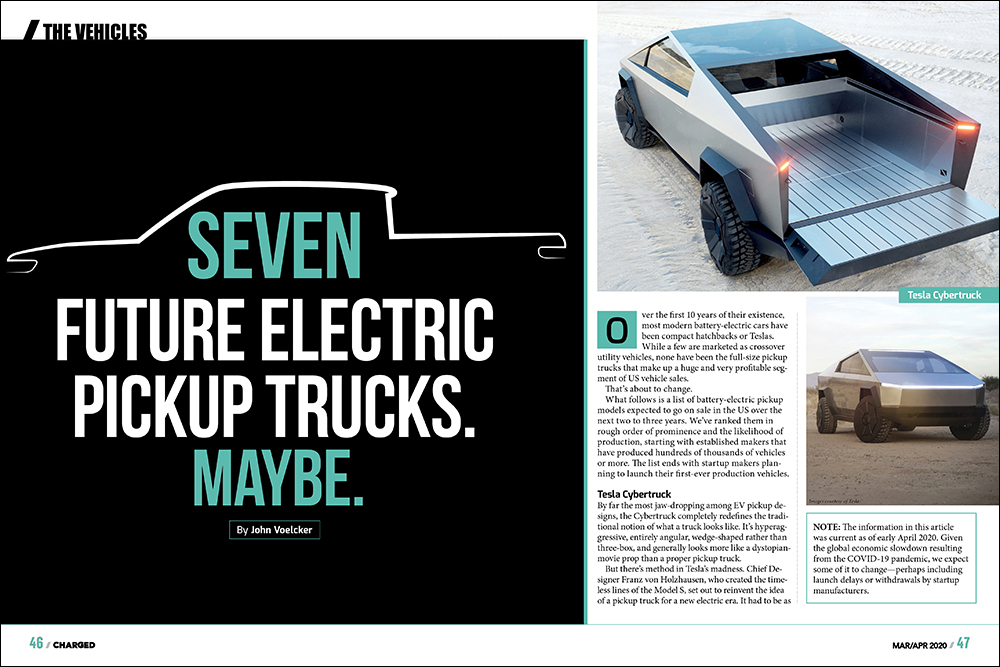 Seven future electric pickup trucks. Maybe.