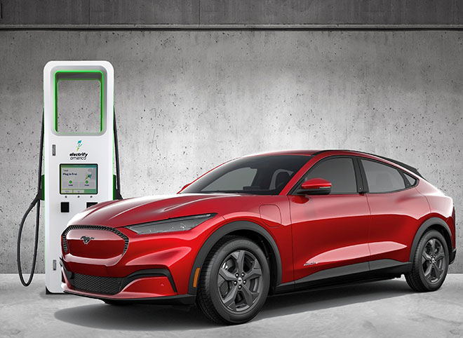 Ford Mustang Mach-E buyers to receive free fill-ups from Electrify America