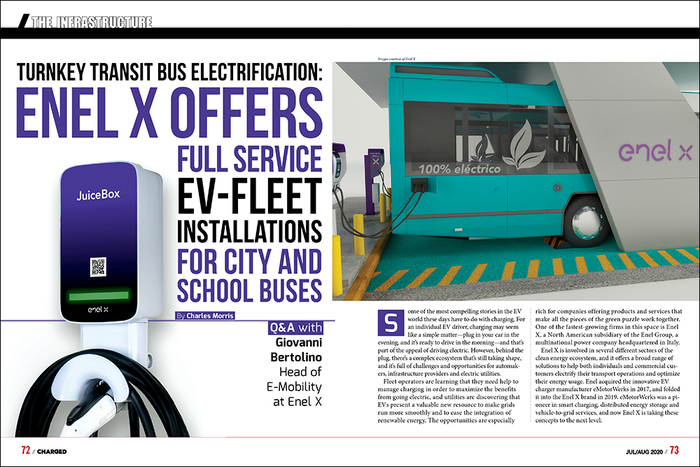 Turnkey transit bus electrification: Enel X offers full service EV-fleet installations for city and school buses