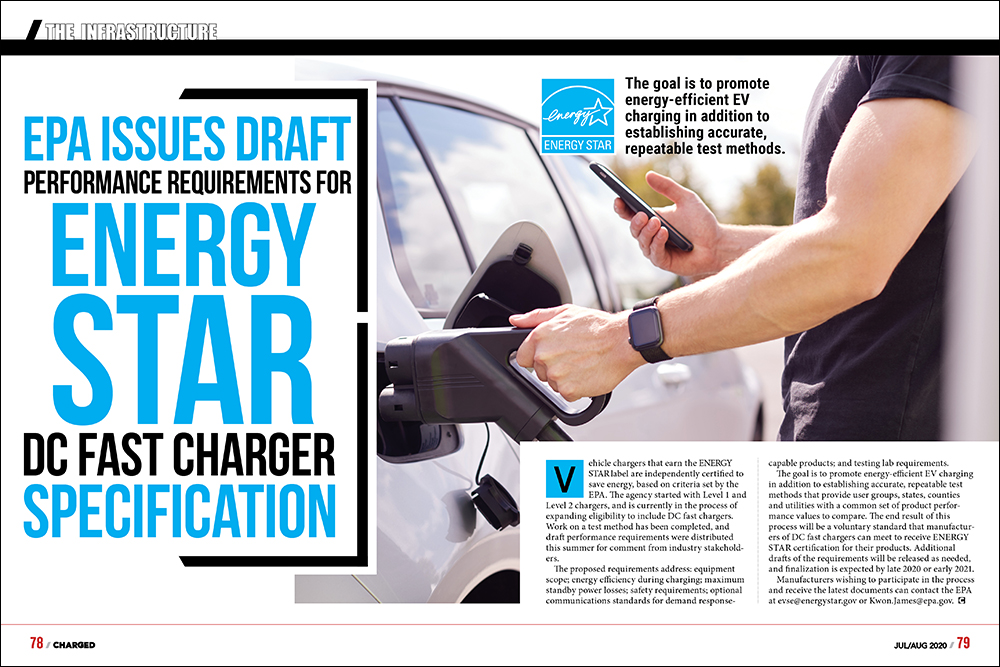 EPA issues draft performance requirements for ENERGY STAR DC fast charger specification