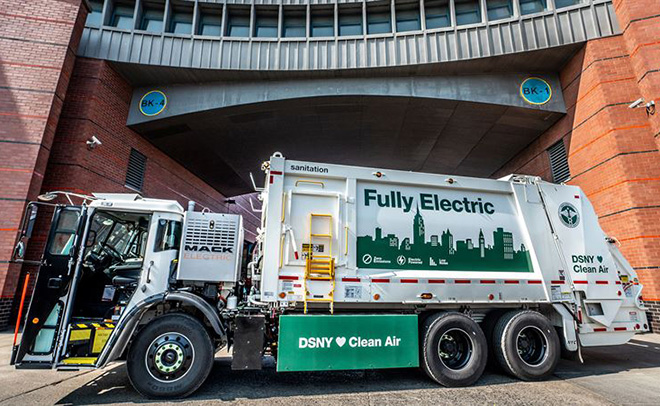 Mack LR Electric refuse truck begins real-world trials in NYC