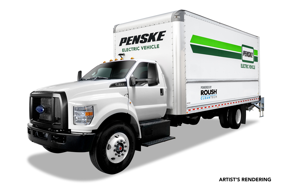 ROUSH CleanTech provides Class 6 electric trucks to Penske