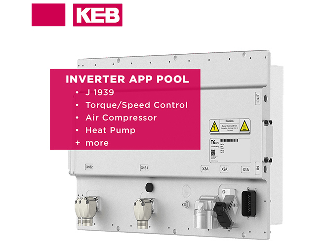 KEB introduces apps for its T6 Auxiliary Inverter