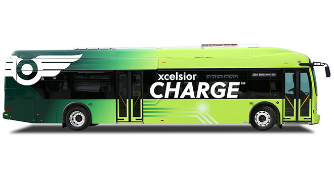 Connecticut DOT orders up to 75 New Flyer Xcelsior CHARGE electric buses